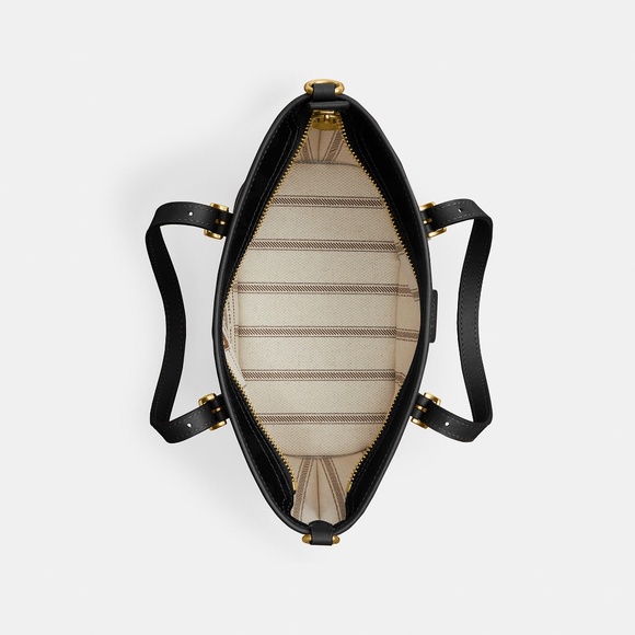 NWT!! Coach Taxi Tote Bag 21 In Signature Canvas - Picture 8 of 12